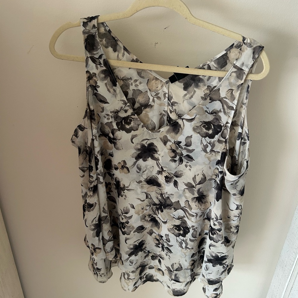 Lane Bryant Floral Print Swing Top